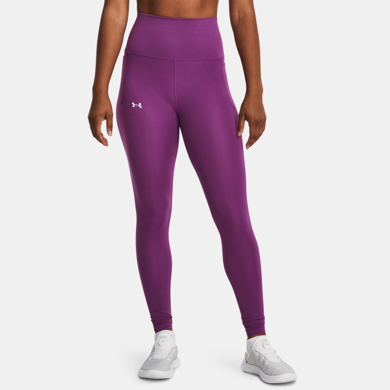 Leggings Under Armour Meridian Ultra High Rise Full para mujer Cassis / Blanco XS